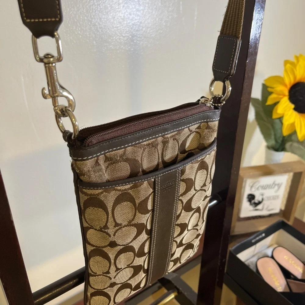 Coach Signature C Swing Pack Crossbody Bag.
See pictures for condition  of bag - Picture 2 of 13
